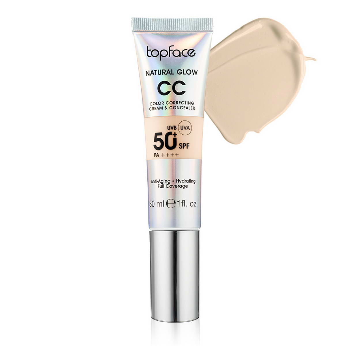 Тональний крем для обличчя TopFace Natural Glow CC Cream & Concealer PT472 (006) 30 мл