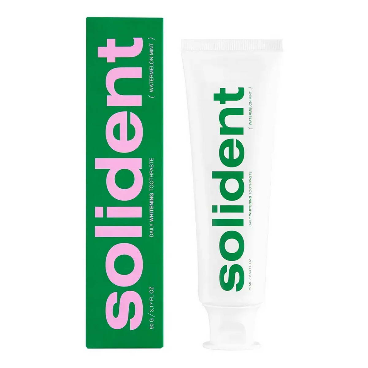 Зубна паста відбілювальна кавун-м'ята Solident Watermelon mint 90 г