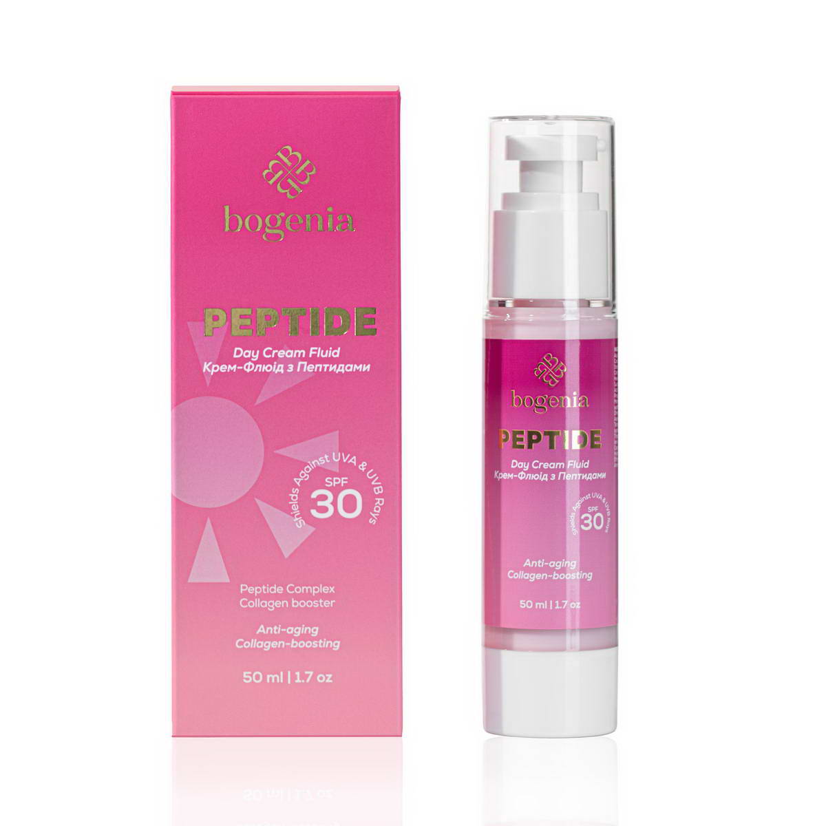 Крем-флюїд з пептидами Bogenia Peptide SPF30 BG454 (001) 50 мл