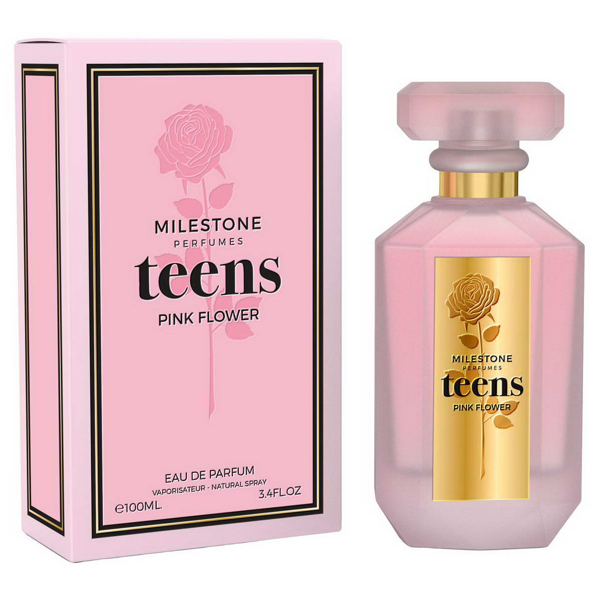Парфумована вода жіноча Milestone Teens Pink Flower 100 мл (ММ35993)