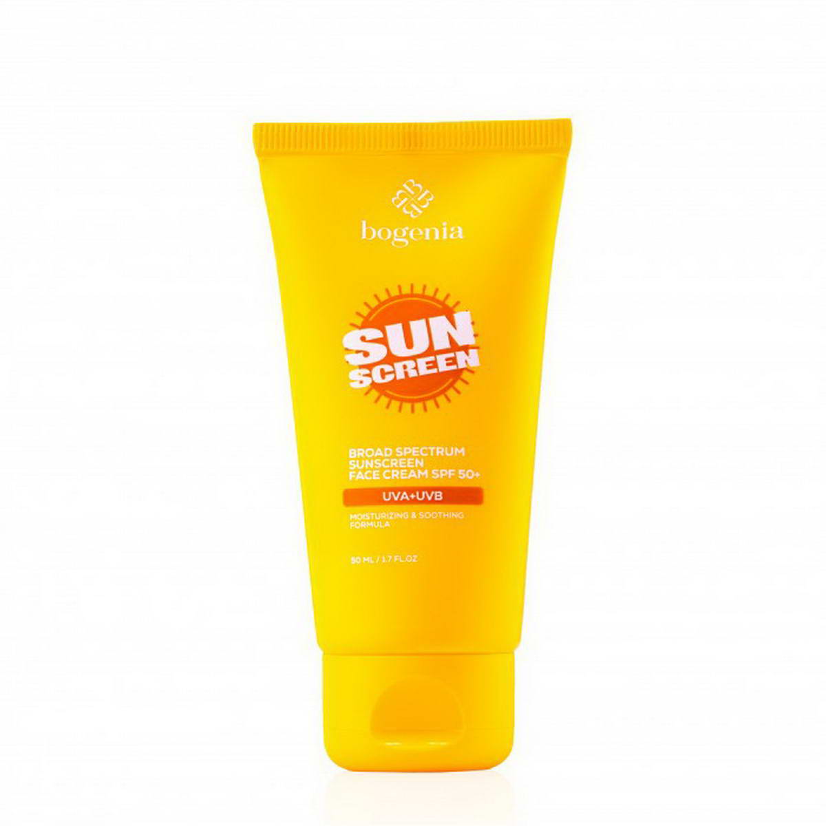 Сонцезахисний крем для обличчя Bogenia Sunscreeen Face Cream SPF 50+ BG463 (001) 50 мл