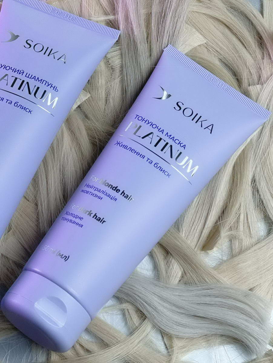 Soika Маска тонуюча Живлення та Блиск Platinum 250мл